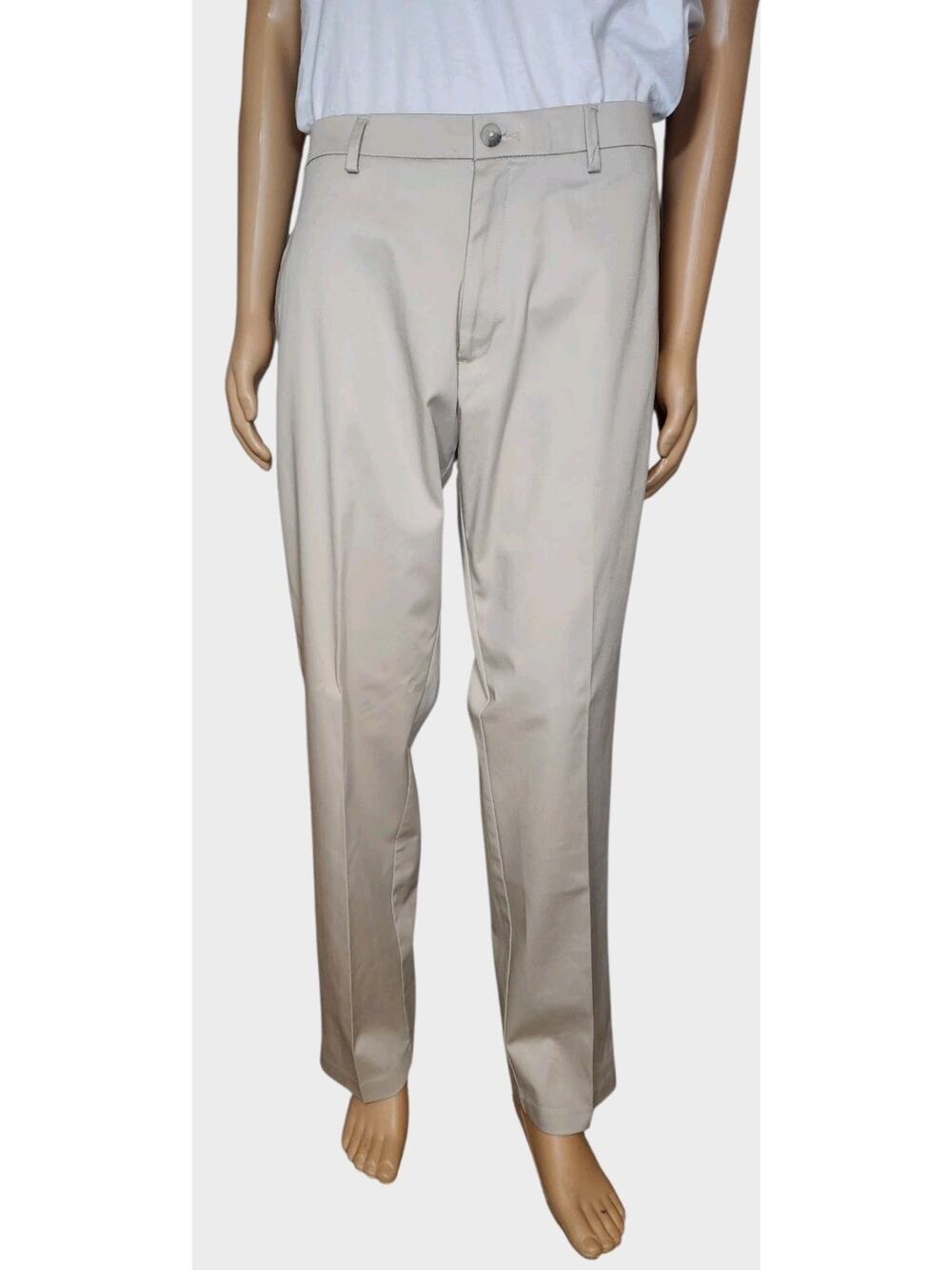 Haggar Premium Iron Free Premium KhakiPants Mens 38X(32 actual 31") Straight NWT
